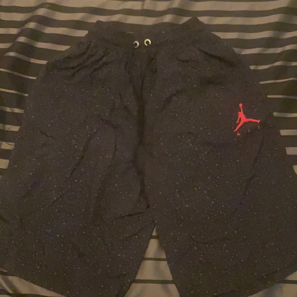 JORDAN MENS SHORTS BLACK CONCRETE SZ SMALL